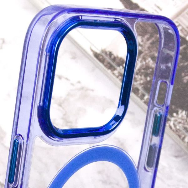Чохол для iPhone 14 Pro Max Синій TPU Iris with MagSafe - Зображення 6