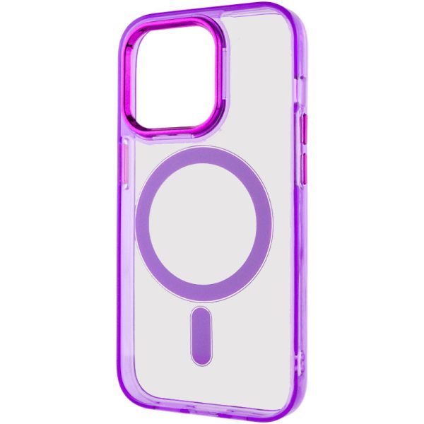 Чохол для iPhone 14 Pro Max Фіолетовий TPU Iris with MagSafe - Зображення 3