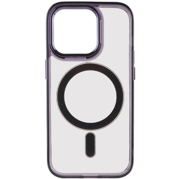 Чохол для iPhone 14 Pro Max Чорний TPU Iris with MagSafe