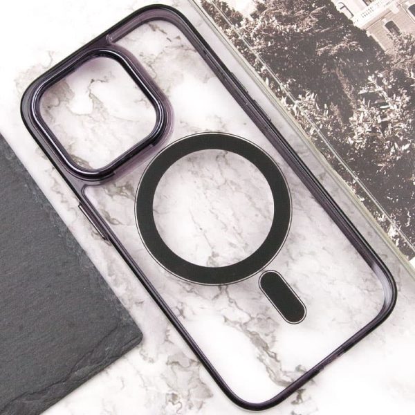 Чохол для iPhone 14 Pro Max Чорний TPU Iris with MagSafe - Зображення 5