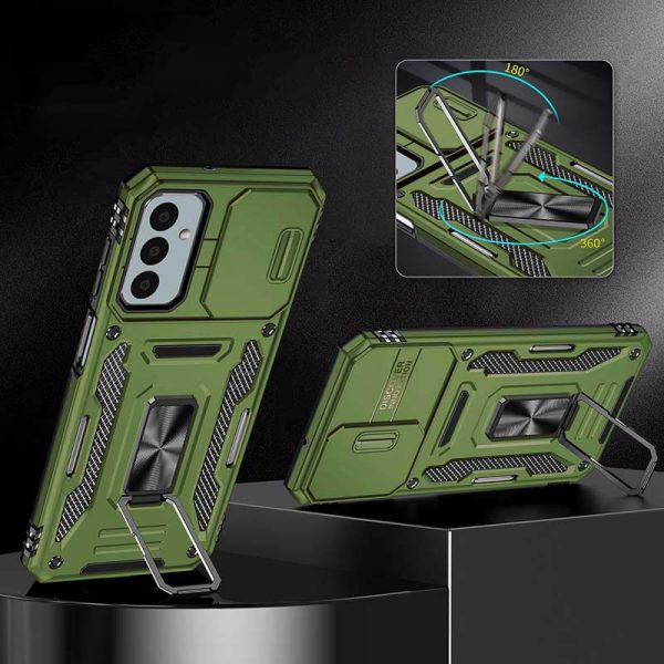 Ударостійкий чохол для Samsung Galaxy A25 5G Оливковий Camshield Army Ring - Зображення 2