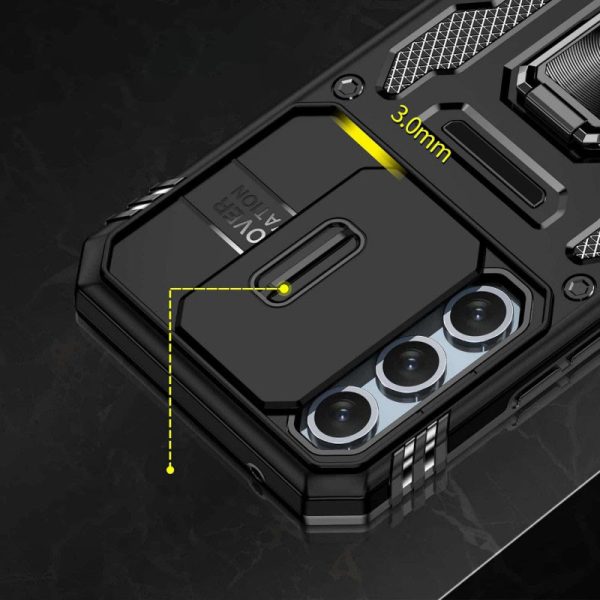 Ударостійкий чохол для Samsung Galaxy A35 / A55 Чорний Camshield Army Ring - Зображення 4