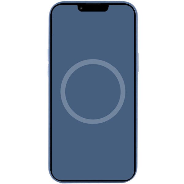 Чохол для iPhone 15 Синій Silicone case full with Magsafe and Animation - Зображення 3