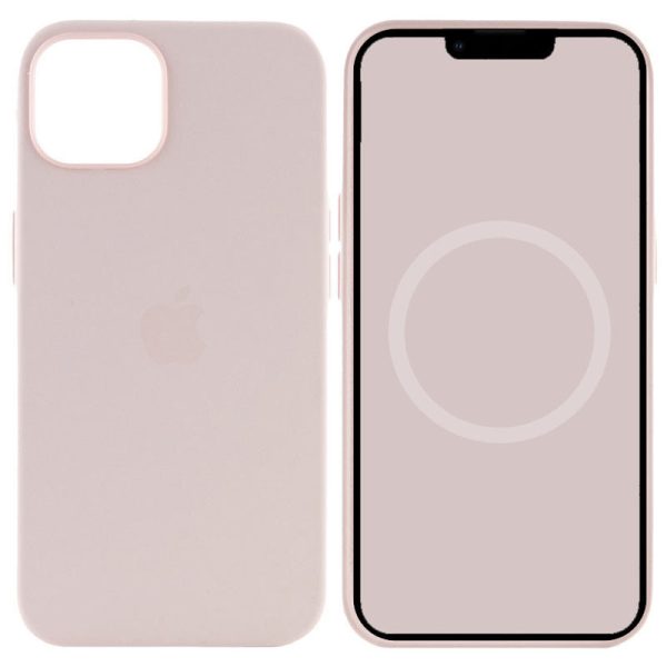 Чохол для iPhone 15 Рожевий Silicone case full with Magsafe and Animation