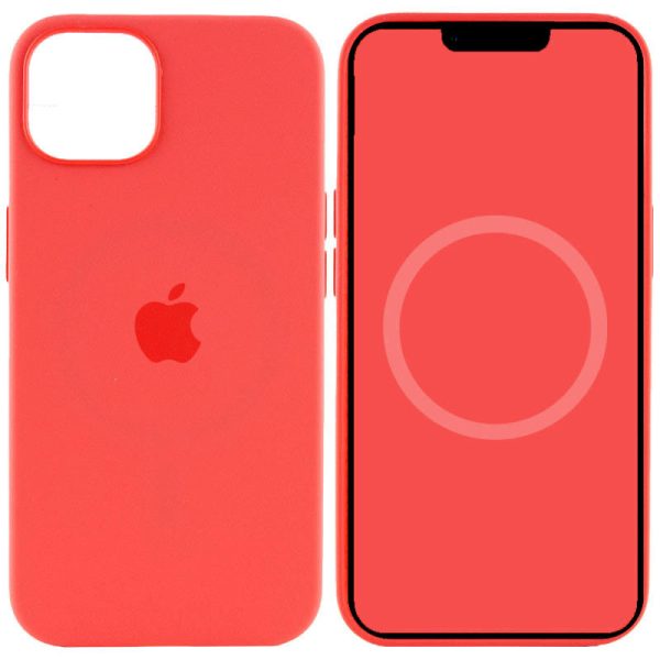 Чохол для iPhone 15 Червоний Silicone case full with Magsafe and Animation