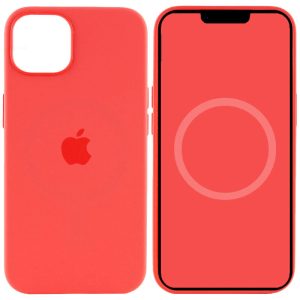 Чохол для iPhone 15 Plus Червоний Silicone case full with Magsafe and Animation