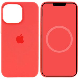Чохол для iPhone 15 Pro Max Червоний Silicone case full with Magsafe and Animation