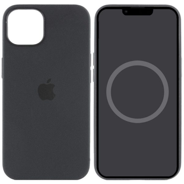 Чохол для iPhone 15 Pro Max Чорний Silicone case full with Magsafe and Animation