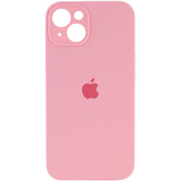 Чохол для iPhone 15 Plus Рожевий Silicone Case Full Camera Protective