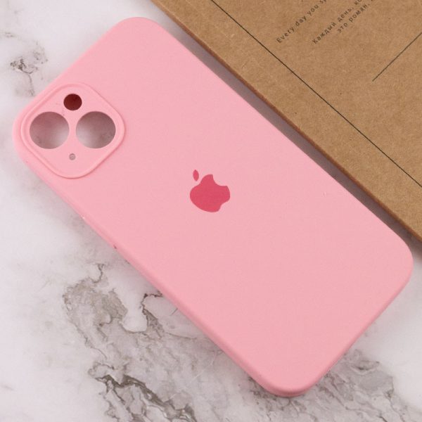 Чохол для iPhone 15 Plus Рожевий Silicone Case Full Camera Protective - Зображення 4