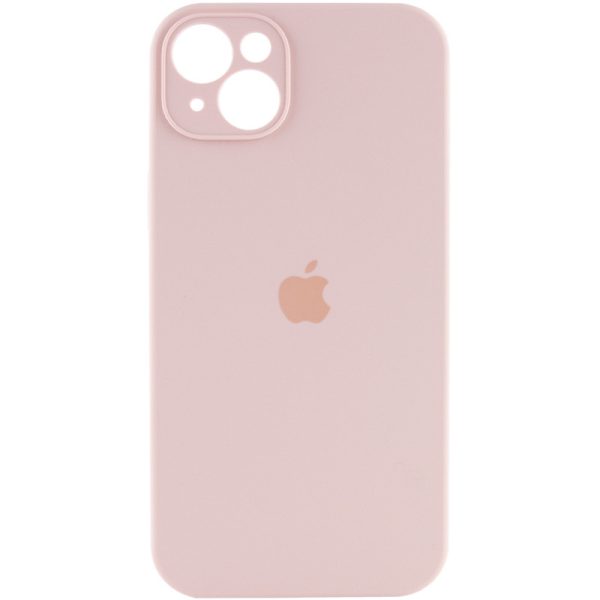 Чохол для iPhone 15 Plus Рожевий Silicone Case Full Camera Protective