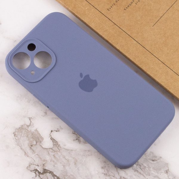 Чохол для iPhone 15 Plus Сірий Silicone Case Full Camera Protective - Зображення 4