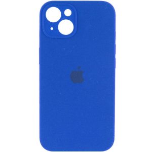 Чохол для iPhone 15 Plus Синій Silicone Case Full Camera Protective