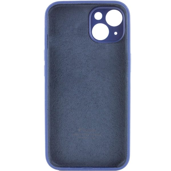 Чохол для iPhone 15 Plus Синій Silicone Case Full Camera Protective - Зображення 3