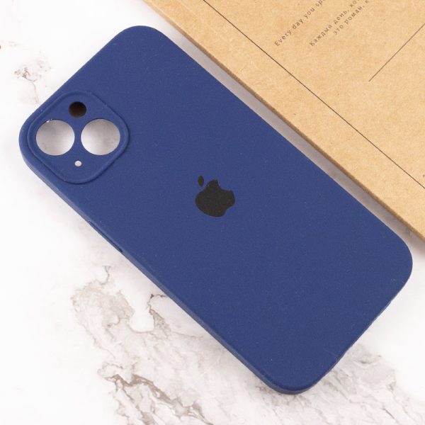 Чохол для iPhone 15 Plus Синій Silicone Case Full Camera Protective - Зображення 4