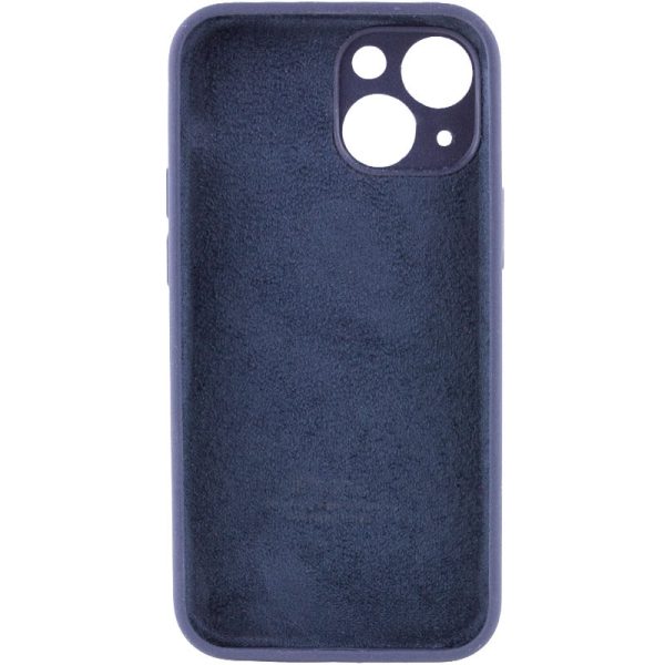 Чохол для iPhone 15 Plus Синій Silicone Case Full Camera Protective - Зображення 2