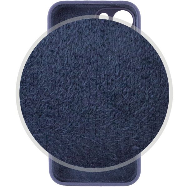 Чохол для iPhone 15 Plus Синій Silicone Case Full Camera Protective - Зображення 3