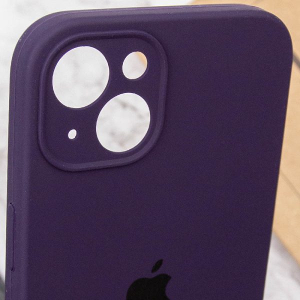 Чохол для iPhone 15 Plus Фіолетовий Silicone Case Full Camera Protective - Зображення 6