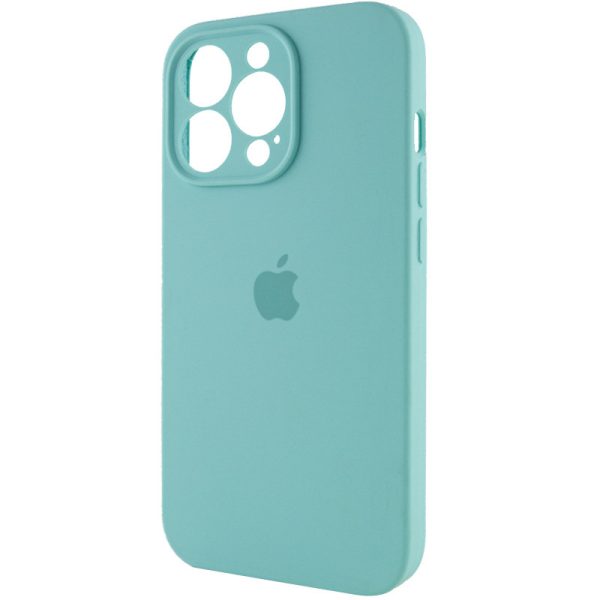 Чохол для iPhone 15 Pro Max Бірюзовий Silicone Case Full Camera Protective - Зображення 3