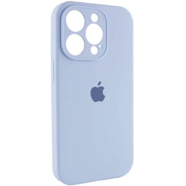 Чохол для iPhone 15 Pro Max Блакитний Silicone Case Full Camera Protective - Зображення 2