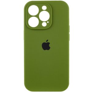 Чохол для iPhone 15 Pro Max Зелений Silicone Case Full Camera Protective