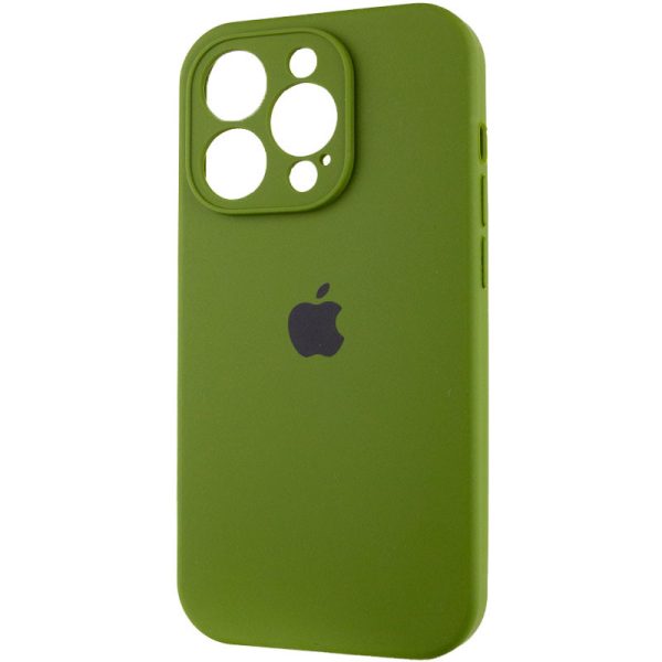 Чохол для iPhone 15 Pro Max Зелений Silicone Case Full Camera Protective - Зображення 3