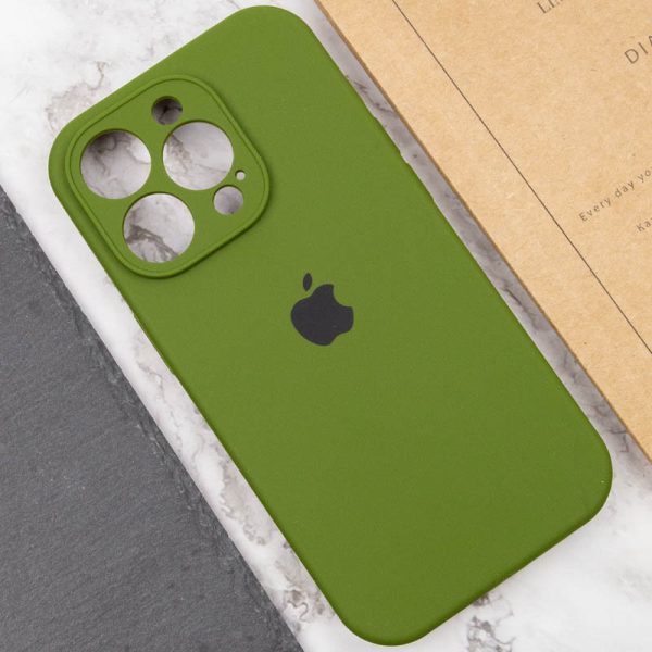 Чохол для iPhone 15 Pro Max Зелений Silicone Case Full Camera Protective - Зображення 5