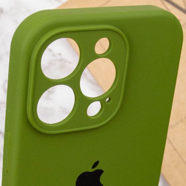 Чохол для iPhone 15 Pro Max Зелений Silicone Case Full Camera Protective - Зображення 6