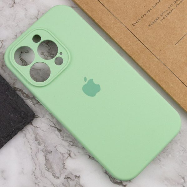 Чохол для iPhone 15 Pro Max Зелений Silicone Case Full Camera Protective - Зображення 5