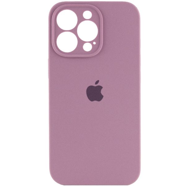 Чохол для iPhone 15 Pro Max Ліловий Silicone Case Full Camera Protective