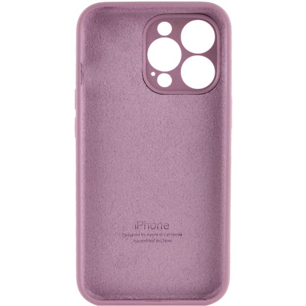 Чохол для iPhone 15 Pro Max Ліловий Silicone Case Full Camera Protective - Зображення 2