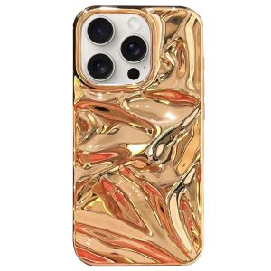 Чохол для iPhone 15 Pro Золотий TPU Sea