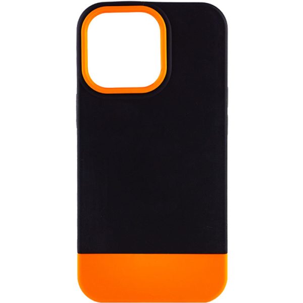 Чохол для iPhone 13 Pro Чорний TPU+PC Bichromatic