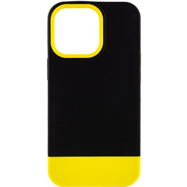 Чохол для iPhone 13 Pro Чорний TPU+PC Bichromatic