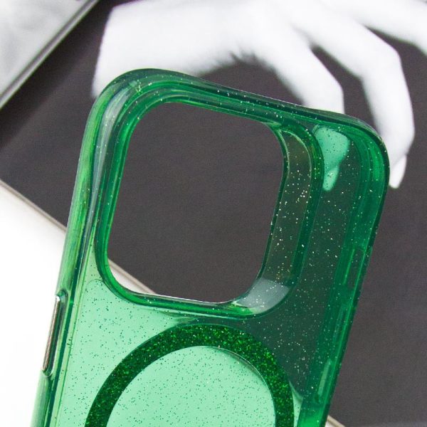 Чохол для iPhone 14 Pro Max Зелений TPU Radiance with MagSafe - Зображення 3