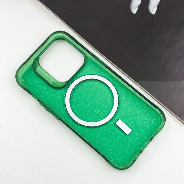 Чохол для iPhone 14 Pro Max Зелений TPU Radiance with MagSafe - Зображення 4