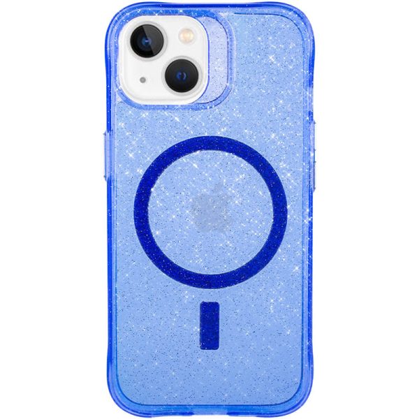 Чохол для iPhone 15 Синій TPU Radiance with MagSafe
