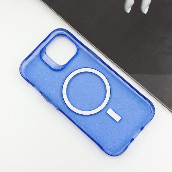 Чохол для iPhone 15 Синій TPU Radiance with MagSafe - Зображення 4