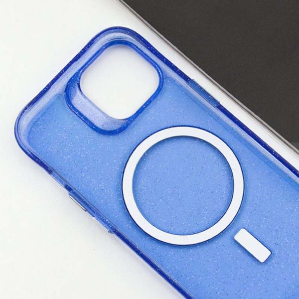 Чохол для iPhone 15 Синій TPU Radiance with MagSafe - Зображення 8