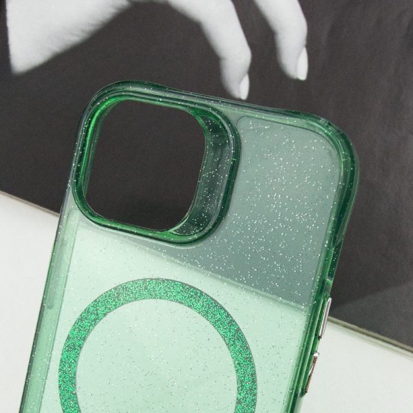 Чохол для iPhone 15 Зелений TPU Radiance with MagSafe - Зображення 3