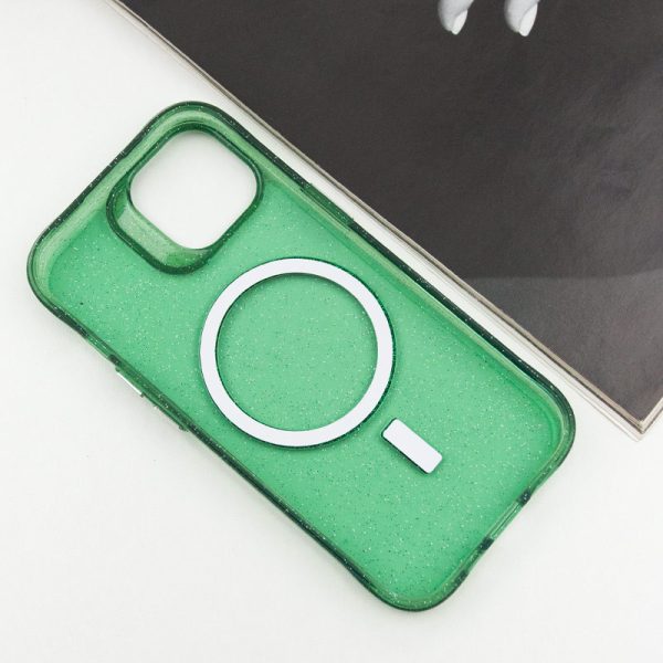 Чохол для iPhone 15 Зелений TPU Radiance with MagSafe - Зображення 4