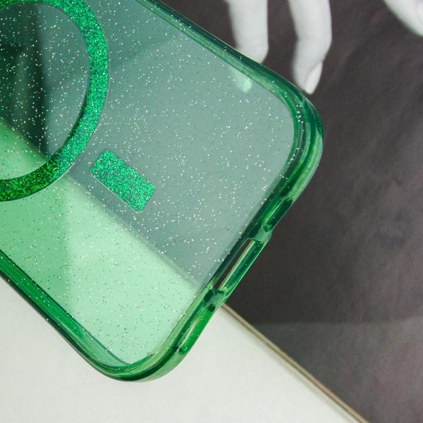 Чохол для iPhone 15 Зелений TPU Radiance with MagSafe - Зображення 5