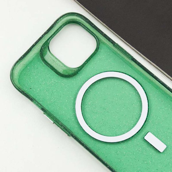 Чохол для iPhone 15 Зелений TPU Radiance with MagSafe - Зображення 8