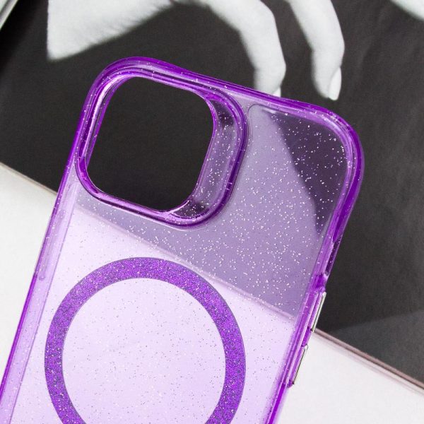 Чохол для iPhone 15 Фіолетовий TPU Radiance with MagSafe - Зображення 3