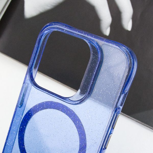Чохол для iPhone 15 Pro Max Синій TPU Radiance with MagSafe - Зображення 3