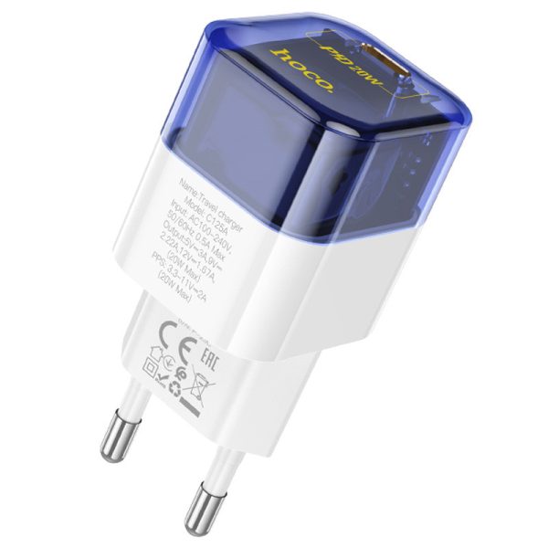 Зарядний пристрій Hoco C125A Transparent 1C PD20W - Зображення 3