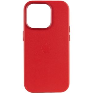Шкіряний чохол для Apple iPhone 13 Pro Crimson Leather Case with MagSafe