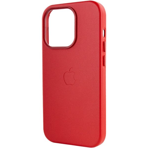 Шкіряний чохол для Apple iPhone 13 Pro Crimson Leather Case with MagSafe - Зображення 6