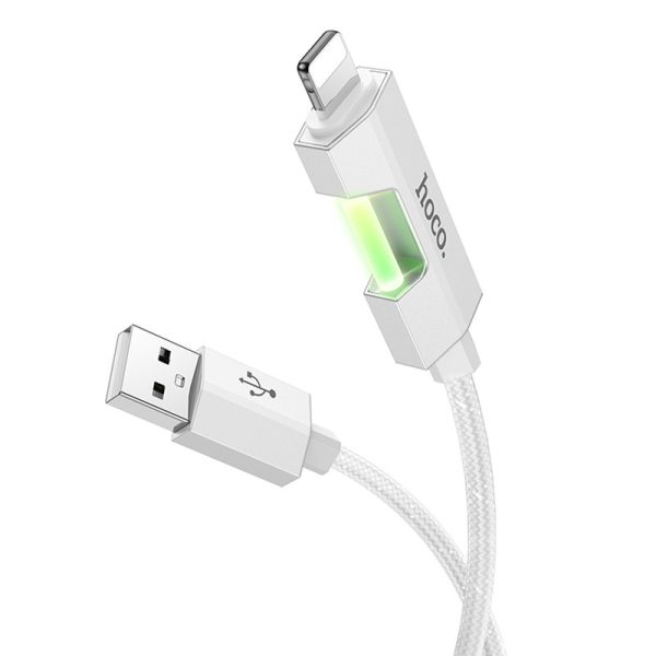 Дата кабель Hoco U123 Regent colorful 2.4A USB to Lightning (1.2m) - Зображення 2