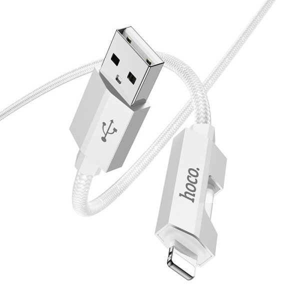 Дата кабель Hoco U123 Regent colorful 2.4A USB to Lightning (1.2m) - Зображення 3